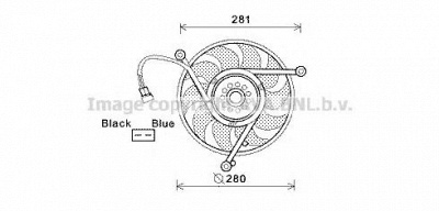 AVA QUALITY COOLING vw7531 -  Вентилятор, охлаждение двигателя
